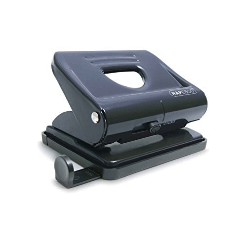 Rapesco Perforatore a 2 fori 820, fora fino a 22 fogli 80gsm, Nero - Ilgrandebazar