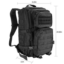 Carica l'immagine nel visualizzatore di Gallery, ProCase Zaino Tattico Militare, Pacchetto di Assalto Dell'esercito Nero