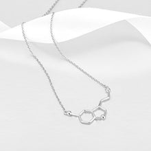 Carica l&#39;immagine nel visualizzatore di Gallery, Collana in Argento Sterling 925 con Serotonina Bianca Placcato Oro, Felicità... - Ilgrandebazar