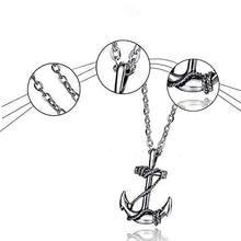 Carica l&#39;immagine nel visualizzatore di Gallery, CAILI 2 pack Collana da Uomo, Pendente con Ancora in Acciaio Inossidabile,... - Ilgrandebazar