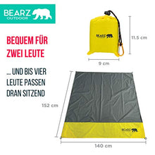 Carica l'immagine nel visualizzatore di Gallery, BEARZ Outdoor Coperta da Picnic Impermeabile,Telo Pic Nic Giallo Brillante