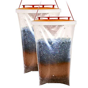 NOVA LAUS Fly Trap Red Top, Trappola per Mosche, Confezione da 2,...
