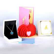 Carica l&#39;immagine nel visualizzatore di Gallery, SixLuo Collana da donna&quot;Cuore dell&#39;oceano&quot; in argento Sterling 925 con...