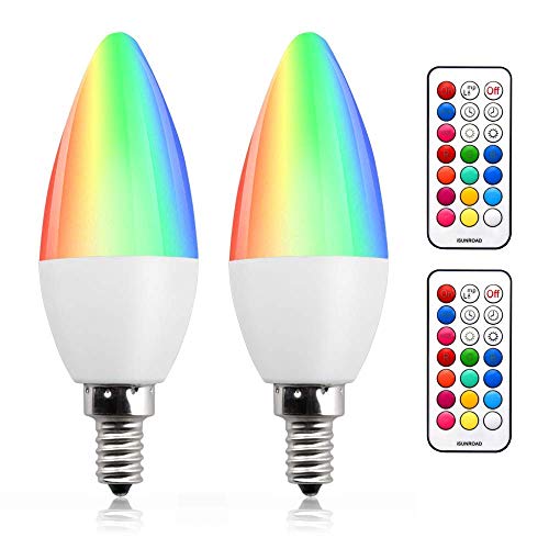 Bonlux Lampadine Colorata LED E14 RGB Colori 3W C35 E14, Bianco Calda - Ilgrandebazar