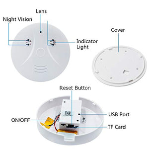 Telecamera Nascosta Wifi,UYIKOO HD Spia Wifi Rivelatore di Fumo...