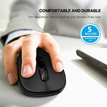 Carica l'immagine nel visualizzatore di Gallery, WisFox Mouse Senza Fili, 2.4G Wireless Laptop Computer Nero
