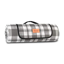 Carica l'immagine nel visualizzatore di Gallery, Sekey Coperta da Picnic Impermeabile Esterna con 200*170cm, Griglia grigia