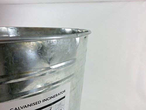 Apollo Gardening 90L Galvanised Metal Incinerator 78 x 52 x 49 cm - Ilgrandebazar