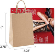 Carica l'immagine nel visualizzatore di Gallery, Switory Sacchetto Regalo Kraft 50pc, 13x9,5x20cm Borsa Shopping in Carta 50pc