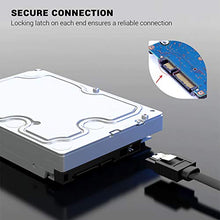 Carica l&#39;immagine nel visualizzatore di Gallery, KUYiA Cavo SATA 3, 35CM Lungo 7 Pin Cavi Dati, Dritto e 90 Gradi Angolo 1PC - Ilgrandebazar