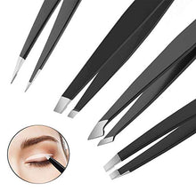 Carica l&#39;immagine nel visualizzatore di Gallery, GeekerChip Pinzette Per Sopracciglia(4 Pcs), Pinzetta Sopracciglia 4 Pack