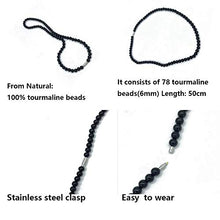Carica l&#39;immagine nel visualizzatore di Gallery, Bracciale per terapia magnetica e protezione EMF Collana con cristalli di... - Ilgrandebazar