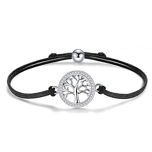 J.Endéar Albero Della vita Braccialetti Donna, Vero Argento 925 Bracciale... - Ilgrandebazar