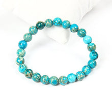 Carica l&#39;immagine nel visualizzatore di Gallery, GD GOOD.designs EST. 2015 Bracciale Chakra Perle di Diaspro - Pietra Marina...