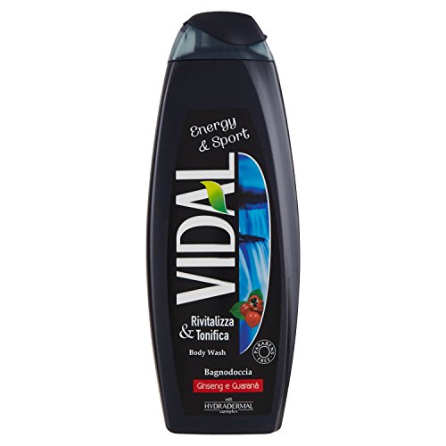 Vidal Bagnoschiuma Energizzante con Ginseng e Guarana - 500 ml - Ilgrandebazar