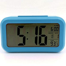 Carica l&#39;immagine nel visualizzatore di Gallery, OurLeeme Sveglia Digitale, Comodino a Batteria Display LCD Sensore di Blu - Ilgrandebazar