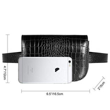 Carica l'immagine nel visualizzatore di Gallery, Vbiger Marsupio Donna Running Pelle Borsa A-nero