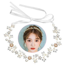 Carica l&#39;immagine nel visualizzatore di Gallery, INTVN Copricapo da sposa Fiori Perle Strass Fascia per Capelli Accessori per... - Ilgrandebazar
