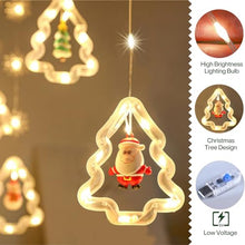 Carica l'immagine nel visualizzatore di Gallery, MOYKSRR Luci Tenda Natale, 3M Tenda luminosa a LED, Catena di Luci Decorative con Telecomando 8 Modalità Impermeabile LED Tenda Luminosa, Luci di Natale per Decorazioni Finestre, Feste, Giardino