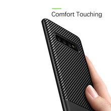 Carica l&#39;immagine nel visualizzatore di Gallery, J Jecent Cover Samsung Galaxy S10 Custodia Look in Fibra... - Ilgrandebazar