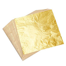 Carica l&#39;immagine nel visualizzatore di Gallery, Kuuqa 100 fogli imitazione foglia oro per arti progetto fai da te Gold - Ilgrandebazar