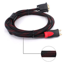 Carica l'immagine nel visualizzatore di Gallery, Yilan Cavo da HDMI a VGA, in fibra di nylon intrecciata, 1080p, convertitore...