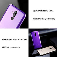 Carica l&#39;immagine nel visualizzatore di Gallery, OUKITEL C12 Smartphone, 6.18&quot; 3G Telefono Cellulari Sbloccato, 19:9 Viola - Ilgrandebazar