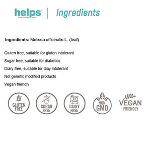 HELPS INFUSI - Infuso di melissa allentato. Migliora la digestione e...