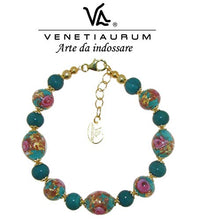 Carica l&#39;immagine nel visualizzatore di Gallery, Venetiaurum - Bracciale Da Donna Con Perle In Vetro Di Murano E Argento 925-...