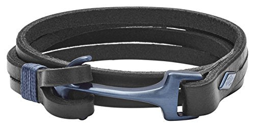 Fossil Bracciale da Uomo in Pelle/Acciaio Inossidabile - Ilgrandebazar