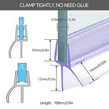 Carica l'immagine nel visualizzatore di Gallery, Oladwolf guarnizione doccia sottoporta, 2PCS 6mm / 7mm / 8mm guarnizioni box...
