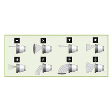 Carica l'immagine nel visualizzatore di Gallery, Ribimex PRA/TV.9302 Pistola Multigetto, 8 Funzioni, Verde/Grigio