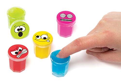 Baker Ross - Faccia Divertente Slime in Stucco (Confezione da 6) per Feste... - Ilgrandebazar