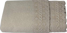 Carica l&#39;immagine nel visualizzatore di Gallery, KISENE&#39; Set Bagno Asciugamani 1+1 Spugna di Cotone 100% 1 Asciugamano Ecru - Ilgrandebazar