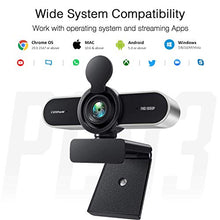 Carica l'immagine nel visualizzatore di Gallery, Campark Webcam per PC FHD 1080P con Microfono Stereo, USB Plug and Play...