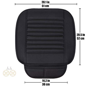 LUOLLOVE Coprisedili Universale Auto Pelle per Sedile Anteriori 2-Pezzi Nero - Ilgrandebazar