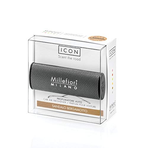 Millefiori Profumatore per Auto collezione ICON colore grigio, Fragranza... - Ilgrandebazar