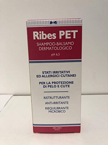 RIBES PET SHAMPOO BALSAMO 200 ml - Contro le allergie e il prurito per cane...