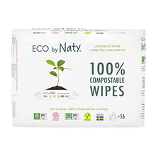Carica l'immagine nel visualizzatore di Gallery, Eco by Naty Salviettine senza profumo per Neonato, Salviette Compostabili a...