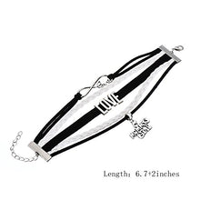 Carica l'immagine nel visualizzatore di Gallery, Legemeton infinity Love Wrap nero multistrato intrecciato con famiglia serie... - Ilgrandebazar