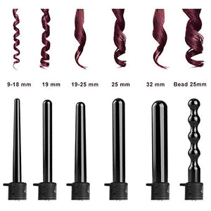 Ferro Arricciacapelli Professionale 6 in 1 Multifunzione Temperatura... - Ilgrandebazar