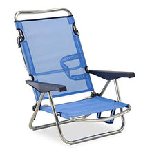 Carica l'immagine nel visualizzatore di Gallery, Solenny 50001072720101 – Sedia a Sdraio-Lettino con 4 81x62x14 cm, Blu