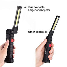 Carica l&#39;immagine nel visualizzatore di Gallery, Lampada da Lavoro 800LM Ultra Luminoso, USB Ricaricabile COB Lampade di... - Ilgrandebazar