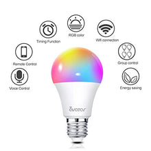 Carica l&#39;immagine nel visualizzatore di Gallery, Lampadina Smart E27 WiFi Lampadine Alexa Intelligence 8W RGBW 800LM E27-2pack
