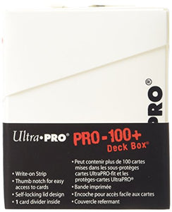 Ultra PRO Deck Box 100+ White - Ilgrandebazar