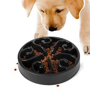Jasgood, ciotola per cani con alimentazione lenta 1-Nero.