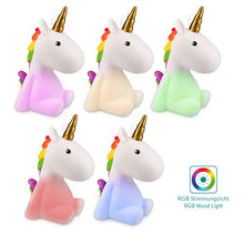 Carica l&#39;immagine nel visualizzatore di Gallery, Navaris Luce notturna LED Unicorno - Ricaricabile, 1) - Bianco - Ilgrandebazar