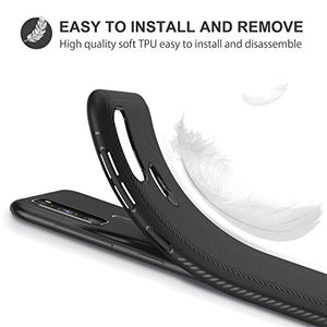 iBetter per Samsung Galaxy M30s Cover, Ultra Sottile di Gomma, Custodia Nero - Ilgrandebazar