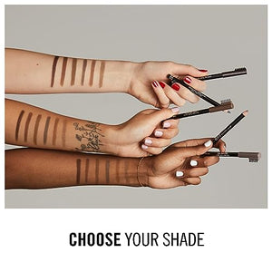 Rimmel London Matita Sopracciglia Professional Eyebrow Pencil, Formula a Lunga Durata, Pettinino Incorporato, 001 Dark Brown, 1,4 g