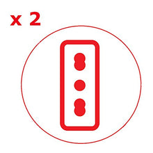 Carica l'immagine nel visualizzatore di Gallery, Poly Pool PP2351.1 Adattatore Triplo con 2 Prese Bivalenti, 1 Presa Nero